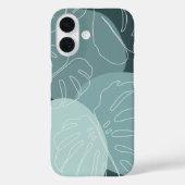 Spruce & Mint Boho Tropical Monstera Leaf Case-Mate iPhone Hülle (Rückseite)