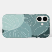 Spruce & Mint Boho Tropical Monstera Leaf Case-Mate iPhone Hülle (Rückseite (Horizontal))