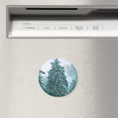 Spruce mit Schnee Magnet (In Situ (Geschirrspüler))
