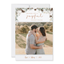 Spruce & Pine Cones Weihnachtskarte