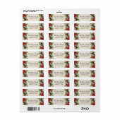 Spruce Pinecone und Poinsettia Perchpapier (Vorne)