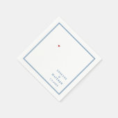 Spruce Point Inn Boothbay Hafen Maine Karte Hochze Serviette (Ecke)