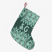 Spruce Tannenbaum Blätter Grüner WeihnachtsStrumpf Kleiner Weihnachtsstrumpf (Vorderansicht (hängend))