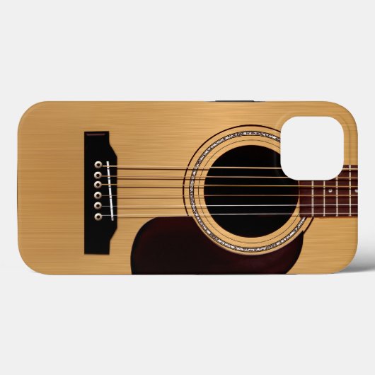 Spruce Top Acoustic Gitarre Case-Mate iPhone Hülle (Rückseite (Horizontal))