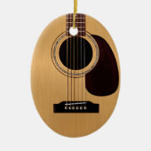 Spruce Top Acoustic Gitarre Keramik Ornament (Vorne)