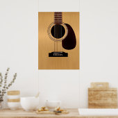 Spruce Top Acoustic Gitarre Poster (Küche)