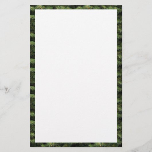 Spruce Tree Border Briefpapier (Vorderseite)