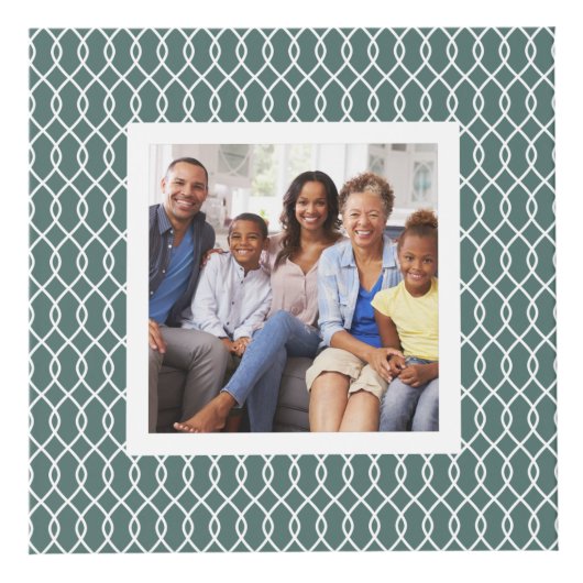 Spruce Trellis | Holiday Monogram Family Würfel (Vorderseite)