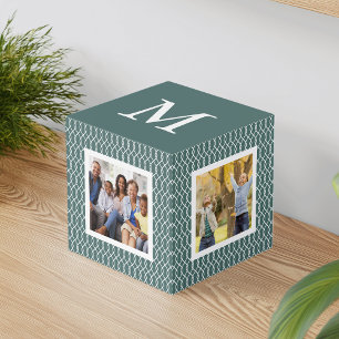 Spruce Trellis   Holiday Monogram Family Würfel