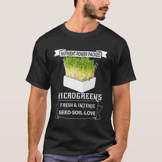 Spruch Microgreen Farmer Gartenarbeit 1 T-Shirt (Vorderseite)