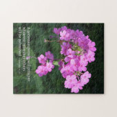 Sprüche 11,25 Rosa Phlox Christlich Puzzle (Horizontal)