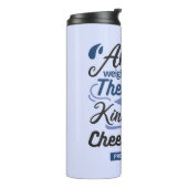 Sprüche 12,25 Bibelvers – Kind Word Art Thermosbecher (Nach links gedreht)