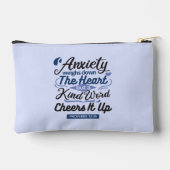 Sprüche 12,25 Bibelvers – Kind Word Art Zubehörtasche (Rückseite)