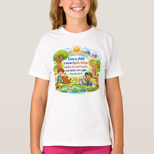 Sprüche 20:11 T-Shirt (Vorderseite)