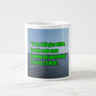Sprüche 2:6 WEBU Mug Jumbo-Tasse
