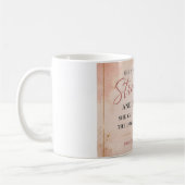 Sprüche 31:25 Stärke & Würde Christlich Kaffeetasse (Links)