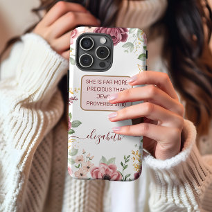 Sprüche 31 Elegante pastellrosa Blume  Case-Mate iPhone Hülle