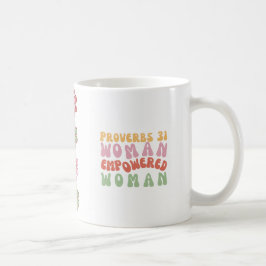 Sprüche 31 Empowered Woman Phrase auf Tasse Retro