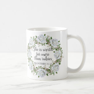 Sprüche 31 Mutter Viel Mehr Als Rubine Rosen Kaffeetasse