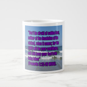 Sprüche 3:25-26 WEBU Mug Jumbo-Tasse