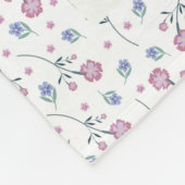 Sprüche 3:3–4 Florale Schriftstelle  Fleecedecke (Ecke)