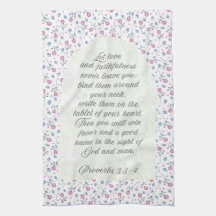 Sprüche 3:3–4 Florale Schriftstelle 