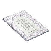 Sprüche 3:3–4 Florale Schriftstelle Notizblock (Rechte Seite)