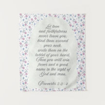 Sprüche 3:3–4 Florale Schriftstelle 