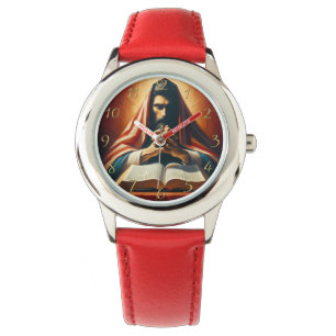 Sprüche 3,5 Heilige Bibel mit Händen Armbanduhr