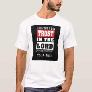 Sprüche 3:5 – Vertraue auf den Herrn Bibelvers-Des T-Shirt