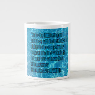 Sprüche 3:9-10 WEBU Mug Jumbo-Tasse