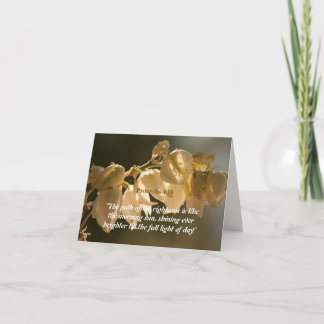 Sprüche 4:18 dankeskarte