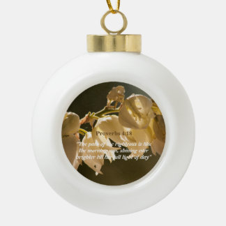Sprüche 4:18 keramik Kugel-Ornament