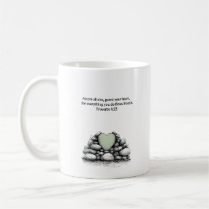 Sprüche 4:23 Bibelvers Christliches Glaubensgesche Kaffeetasse