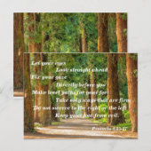 Sprüche 4:25-27 postkarte (Vorne/Hinten)