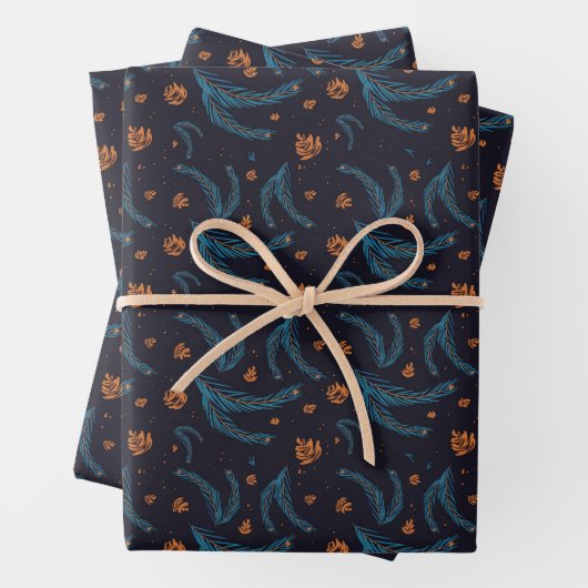 Sprucy Night Wrapping Paper Geschenkpapier Set (Beispiel)