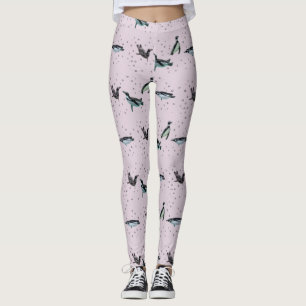 Sprudel-Pinguin-Leggings (Staubrosa) Leggings