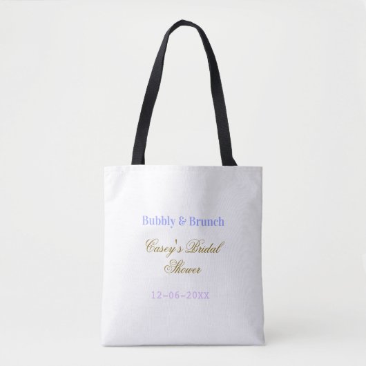 Sprudelnd und Brunch-Junggesellinnenabschied Name Tasche (Vorderseite)