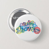 Sprudelnde Babyparty Button (Vorne & Hinten)