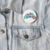 Sprudelnde Babyparty Button (Beispiel)