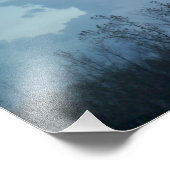 Sprudelnde Blautöne Fotodruck (Ecke)