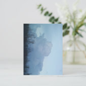 Sprudelnde Blautöne Postkarte (Stehend Vorderseite)