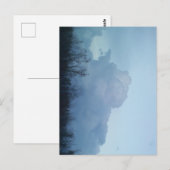 Sprudelnde Blautöne Postkarte (Vorne/Hinten)