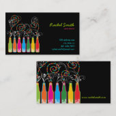 Sprudelnde Feiern! Party-Planer-Visitenkarte/ Visitenkarte (Vorne/Hinten)