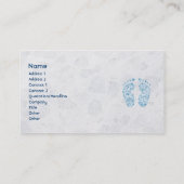 sprudelnde Füße Visitenkarte (Rückseite)