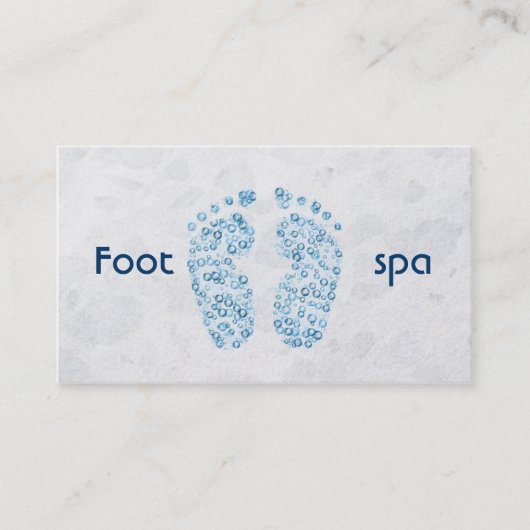 sprudelnde Füße Visitenkarte (Vorderseite)