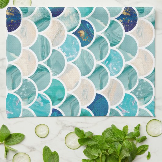 Sprudelnde Geschirrtuch (Gefaltet)