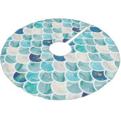 Sprudelnde Polyester Weihnachtsbaumdecke (Schrägansicht)