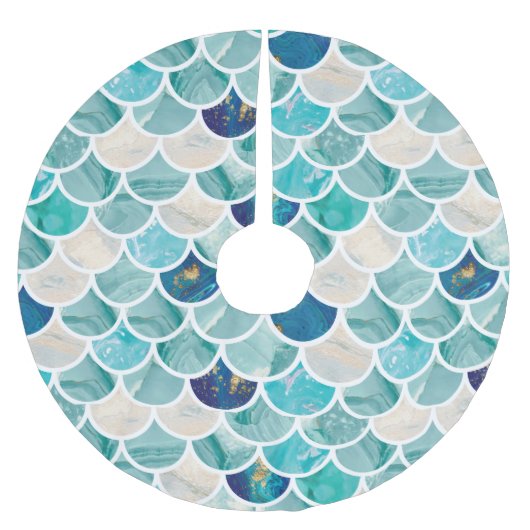 Sprudelnde Polyester Weihnachtsbaumdecke (Vorderseite)