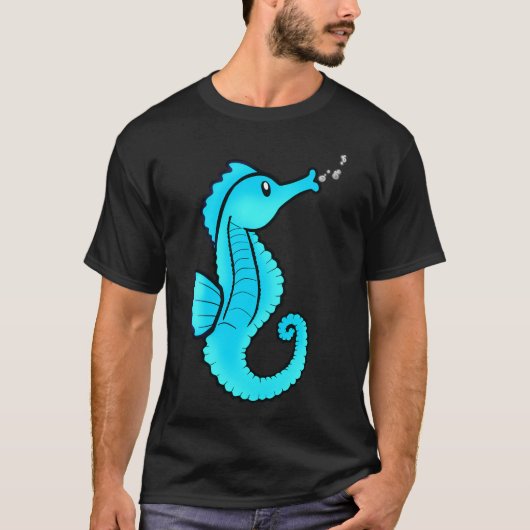 Sprudelnde Seepferdchen T-Shirt (Vorderseite)